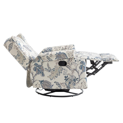 Ensemble de 2 fauteuils inclinables pivotants et coulissants de 29 po de largeur avec dossier à poussée manuelle