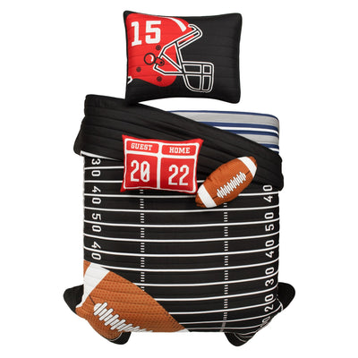 Couette surdimensionnée réversible pour enfants Lush Decor à motif de football américain