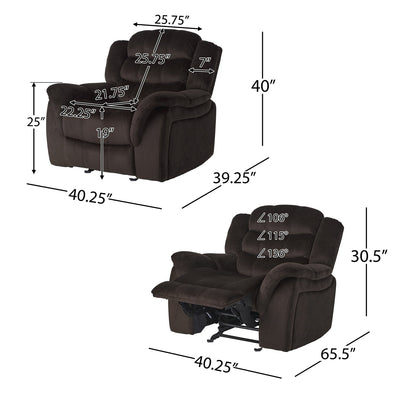 Fauteuil inclinable surdimensionné et luxueux pour une détente ultime