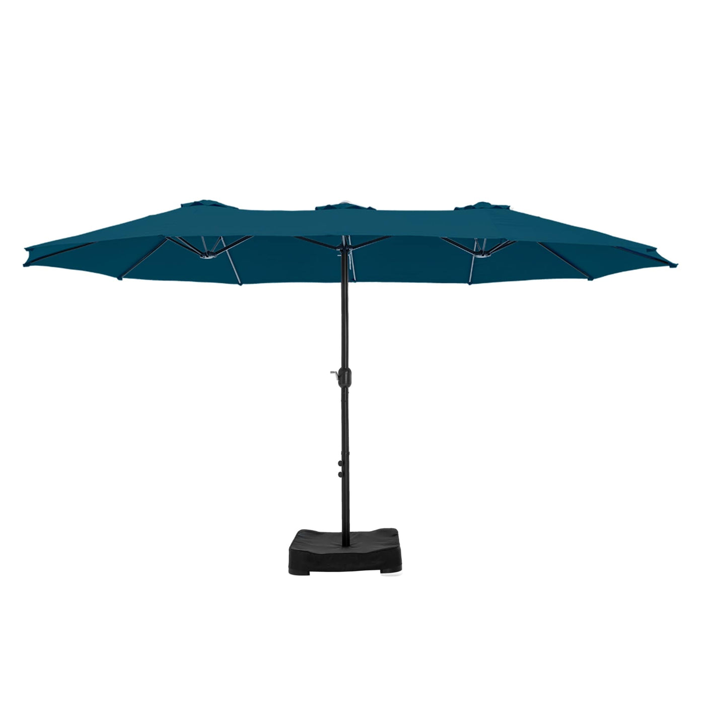 Parasol double extra large de 15 pieds pour patio double face de MAISON ARTS avec base incluse