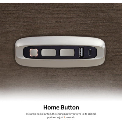 Fauteuil inclinable électrique MCombo Zero Wall-Hugger avec appui-tête réglable, idéal pour les petits espaces et les camping-cars, tissu ST257