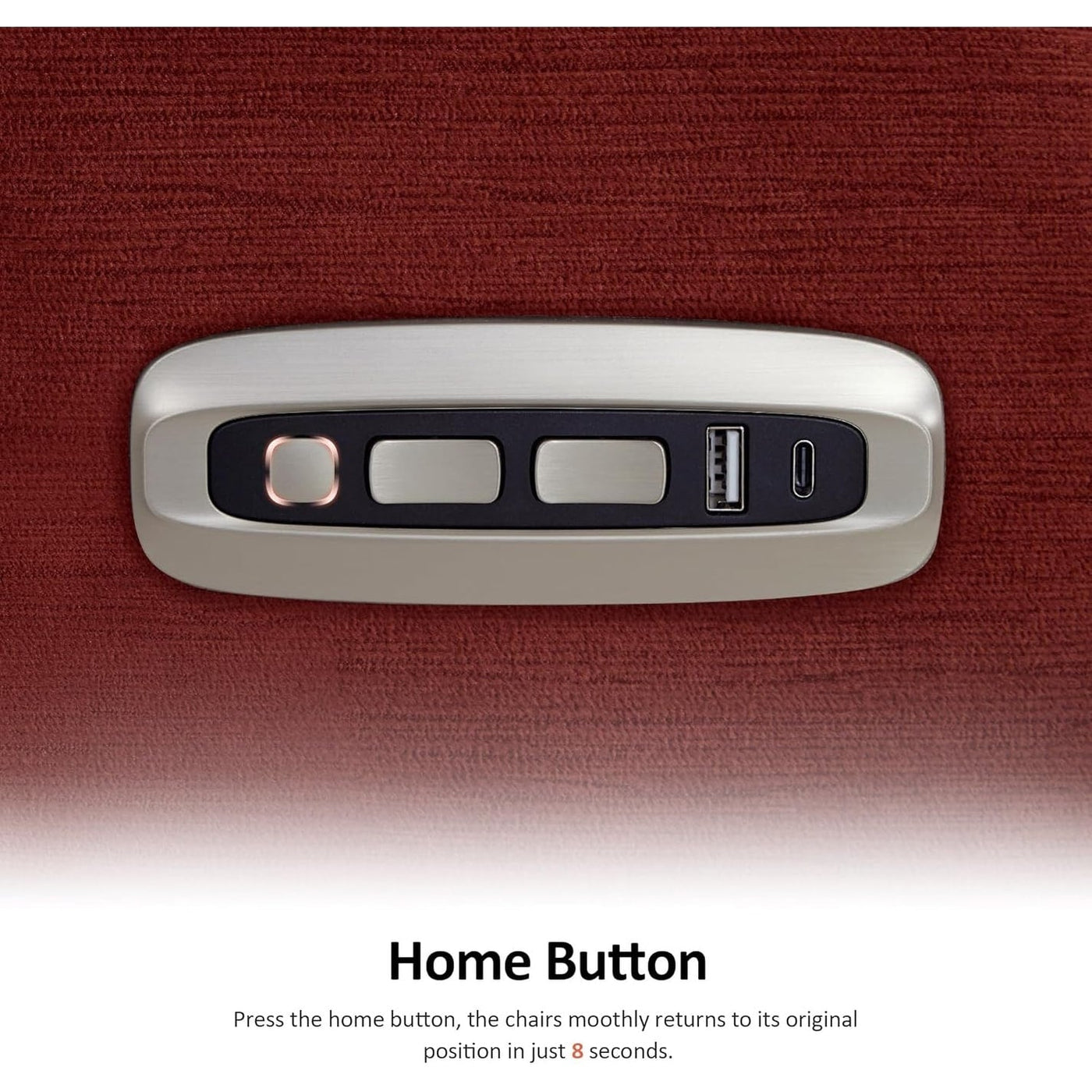 Fauteuil inclinable électrique MCombo Zero Wall-Hugger avec appui-tête réglable, idéal pour les petits espaces et les camping-cars, tissu ST257