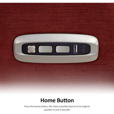 Fauteuil inclinable électrique MCombo Zero Wall-Hugger avec appui-tête réglable, idéal pour les petits espaces et les camping-cars, tissu ST257