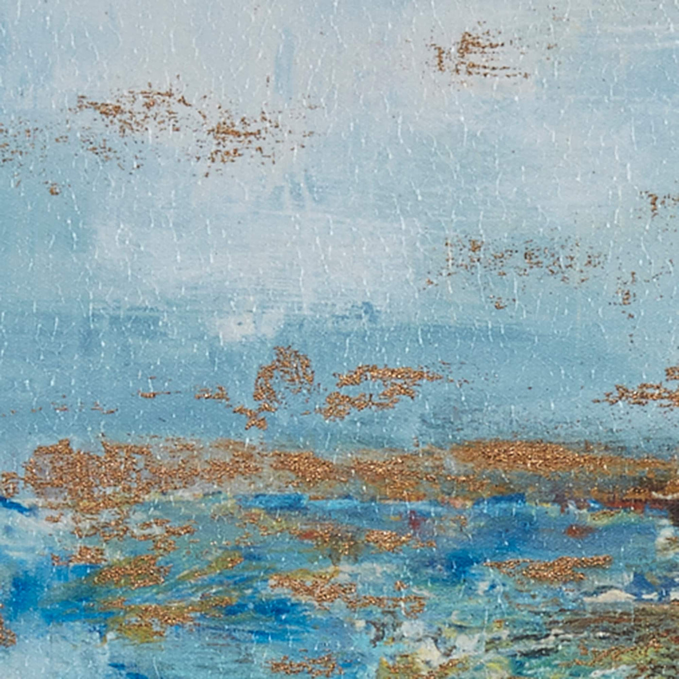 Ensemble de 5 toiles encadrées Madison Park Blue Horizon