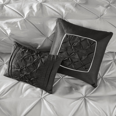 Madison Park Essentials Loretta 24 pièces dans un sac avec panneaux de fenêtre et ensemble de draps