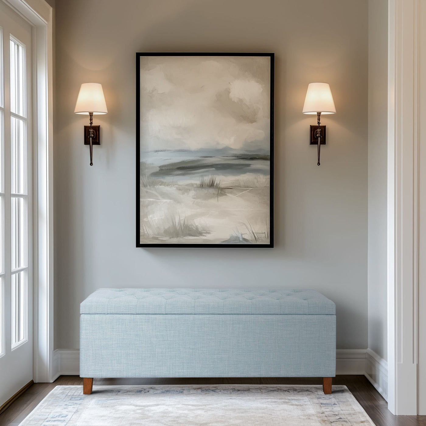 Banc de rangement rembourré à plateau capitonné Sasha de Madison Park