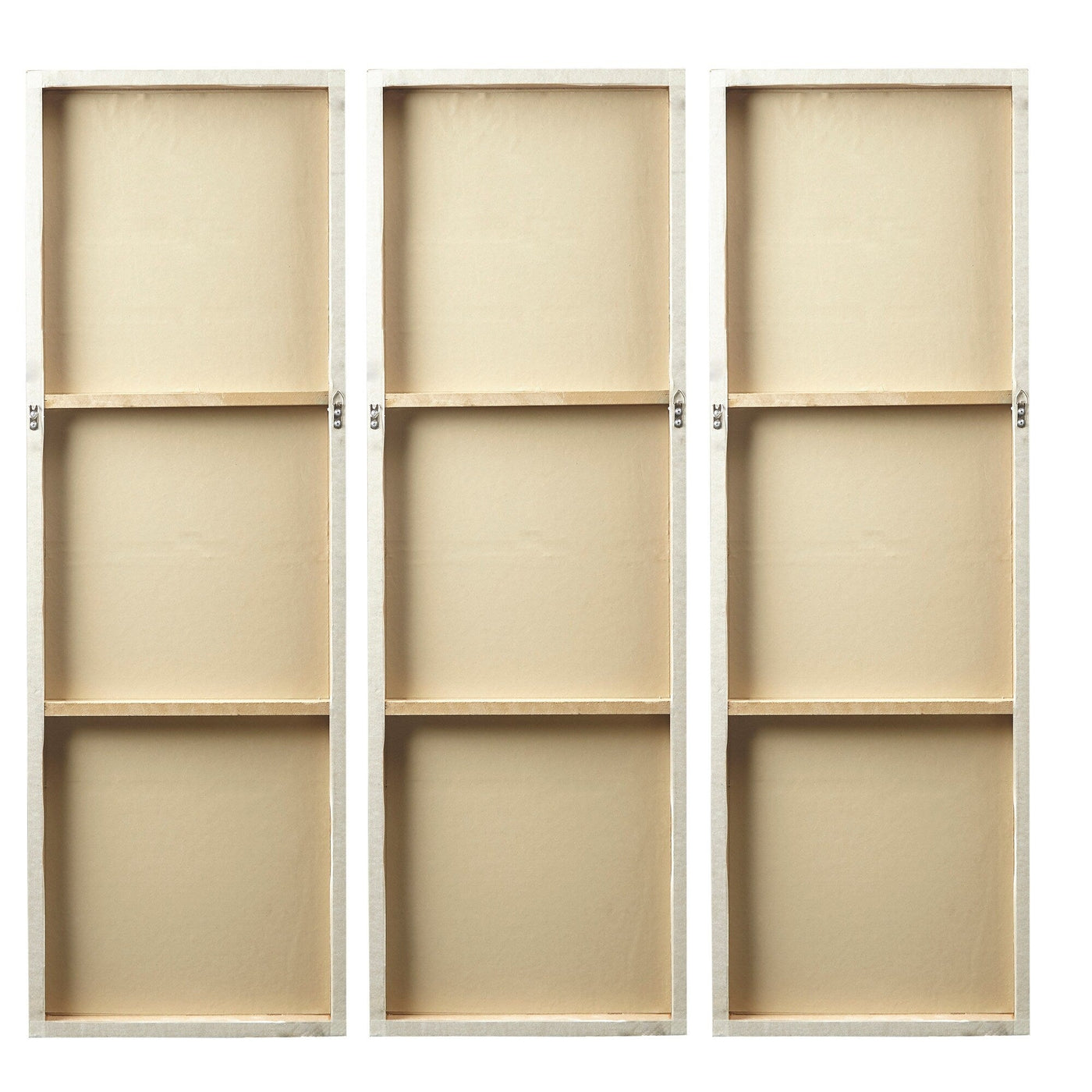 Ensemble de 3 triptyques muraux en résine dimensionnelle peints à la main Madison Park Signature Sunburst