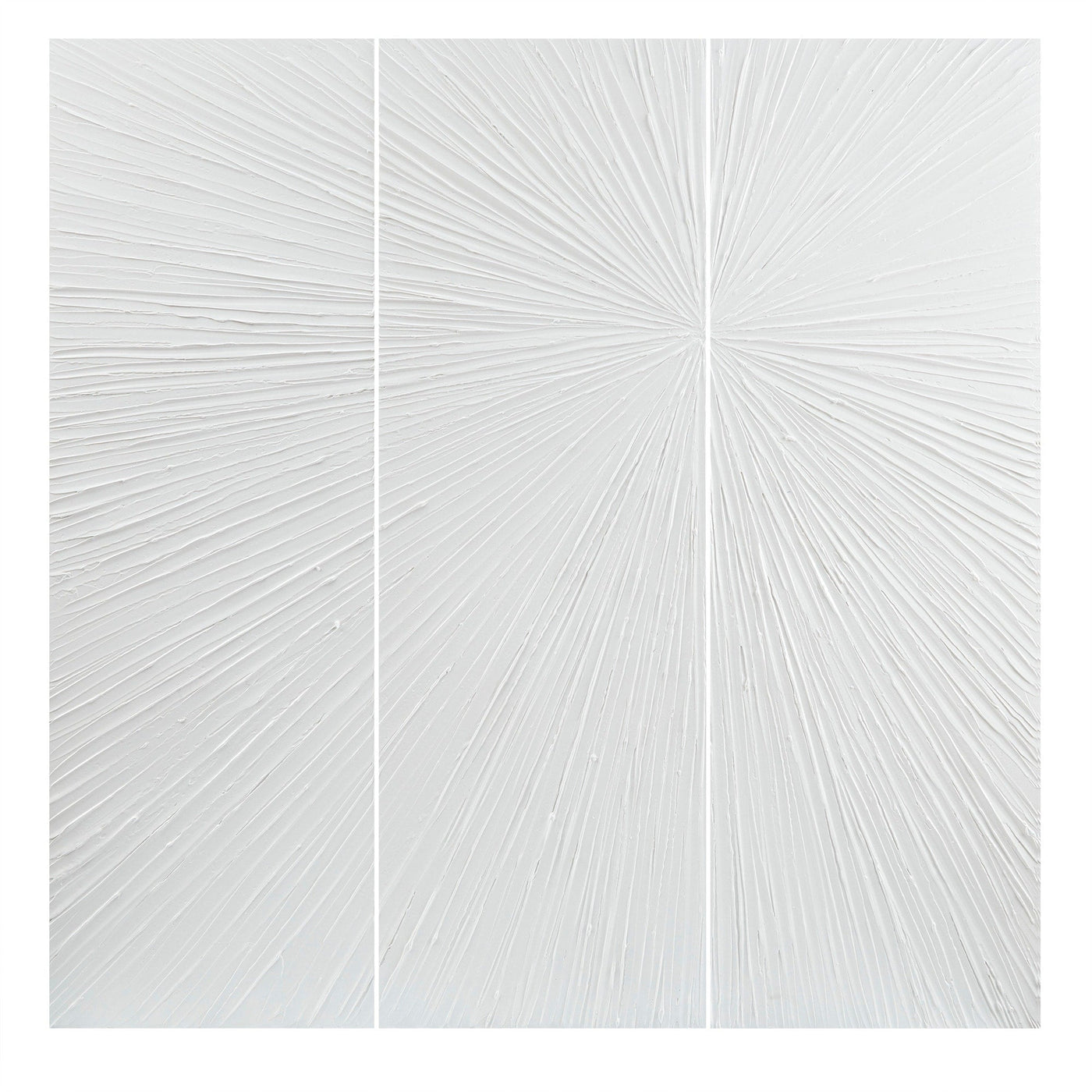 Ensemble de 3 triptyques muraux en résine dimensionnelle peints à la main Madison Park Signature Sunburst