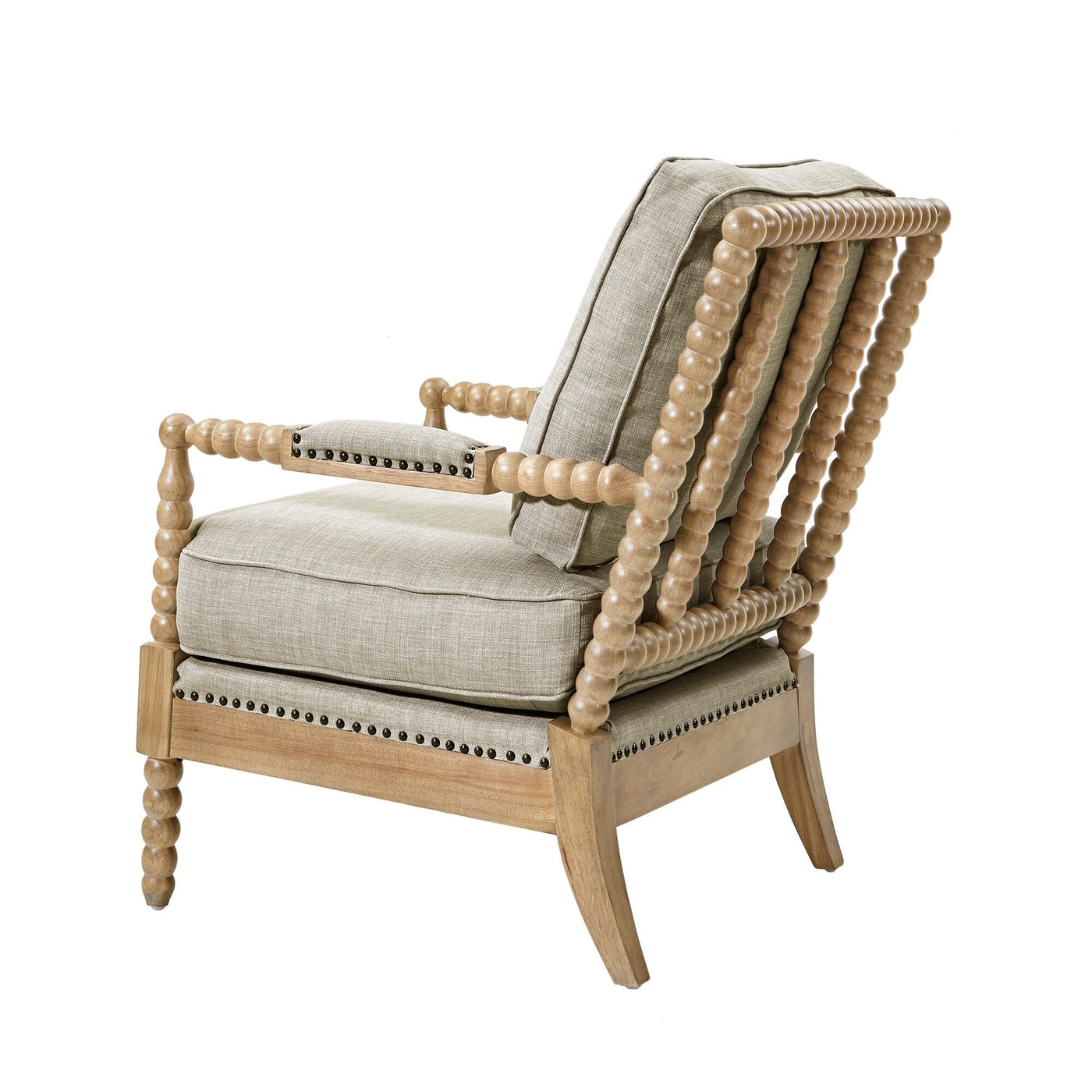 Fauteuil à cadre en bois tourné Madison Park Donohue