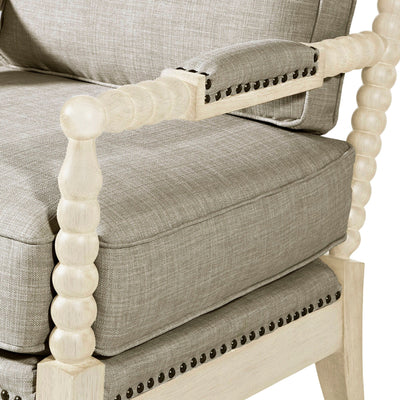 Fauteuil à cadre en bois tourné Madison Park Donohue