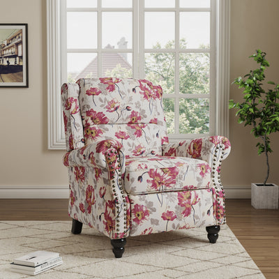 Fauteuils inclinables manuels avec garniture cloutée