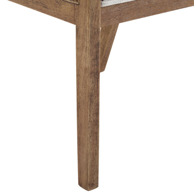 Chaises de salle à manger rembourrées en rotin et bois Maurers (lot de 2) par Christopher Knight Home