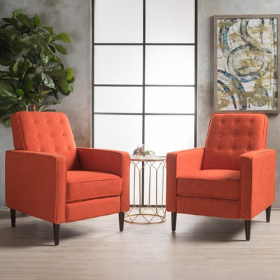 Fauteuil inclinable capitonné Mervynn (lot de 2) par Christopher Knight Home