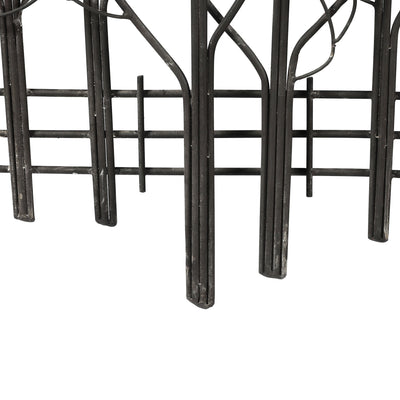 Décoration murale en métal noir Champ d'arbres