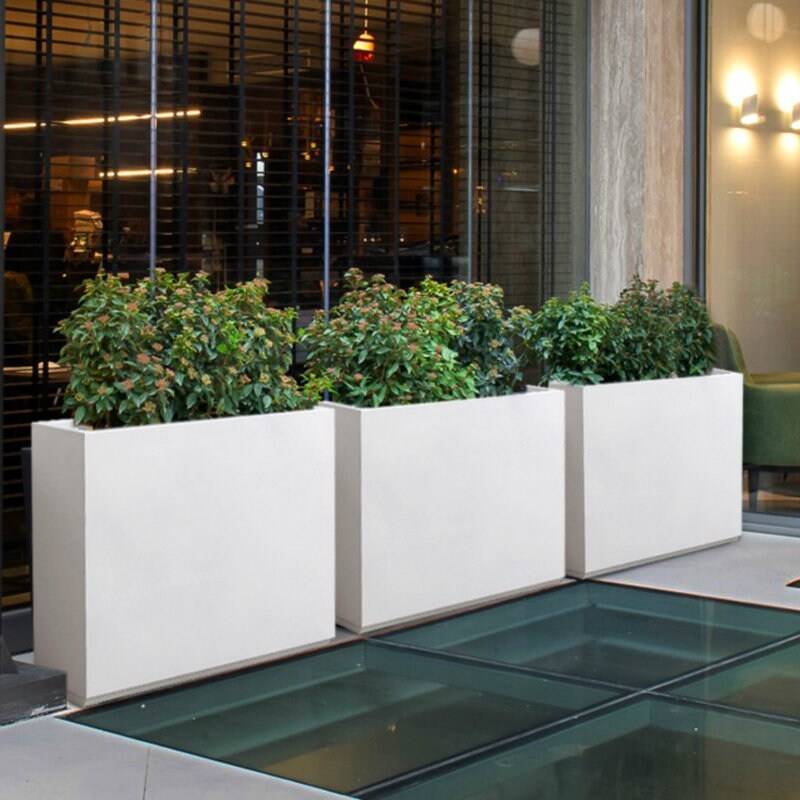 Jardinière métallique robuste pour plantes d'extérieur, 96 x 25 x 76 cm (L x l x H) - 96 x 76 x 25 cm (l x l x H)