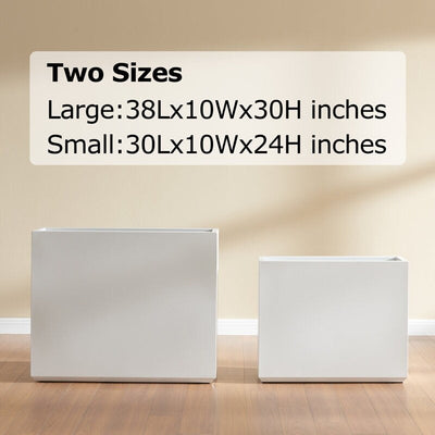 Jardinière métallique robuste pour plantes d'extérieur, 96 x 25 x 76 cm (L x l x H) - 96 x 76 x 25 cm (l x l x H)