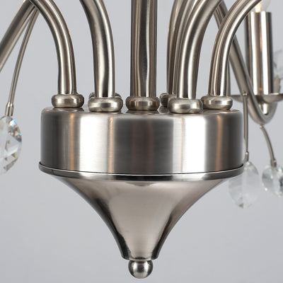 Lustre en cristal style bougie style rétro avec branches d'arbres