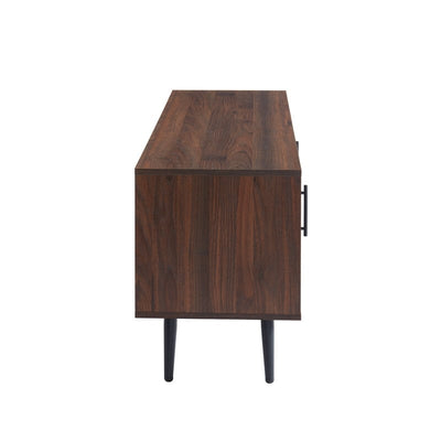 Meuble TV moderne du milieu du siècle pour téléviseurs jusqu'à 70 pouces Console multimédia de centre de divertissement - 20,5'' HX 59'' LX 15,5'' P