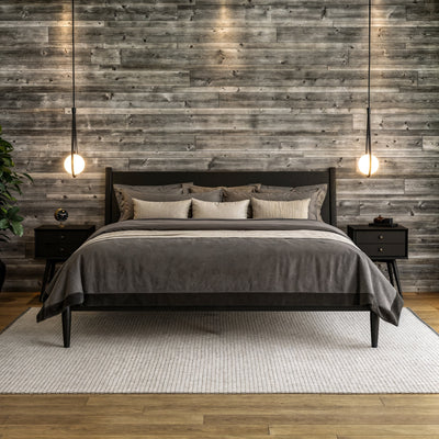 Lit à panneaux du milieu du siècle