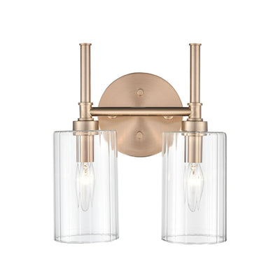 Luminaire de salle de bain Millennium Lighting Chastine avec abat-jour en verre biseauté transparent