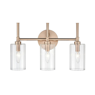 Luminaire de salle de bain Millennium Lighting Chastine avec abat-jour en verre biseauté transparent