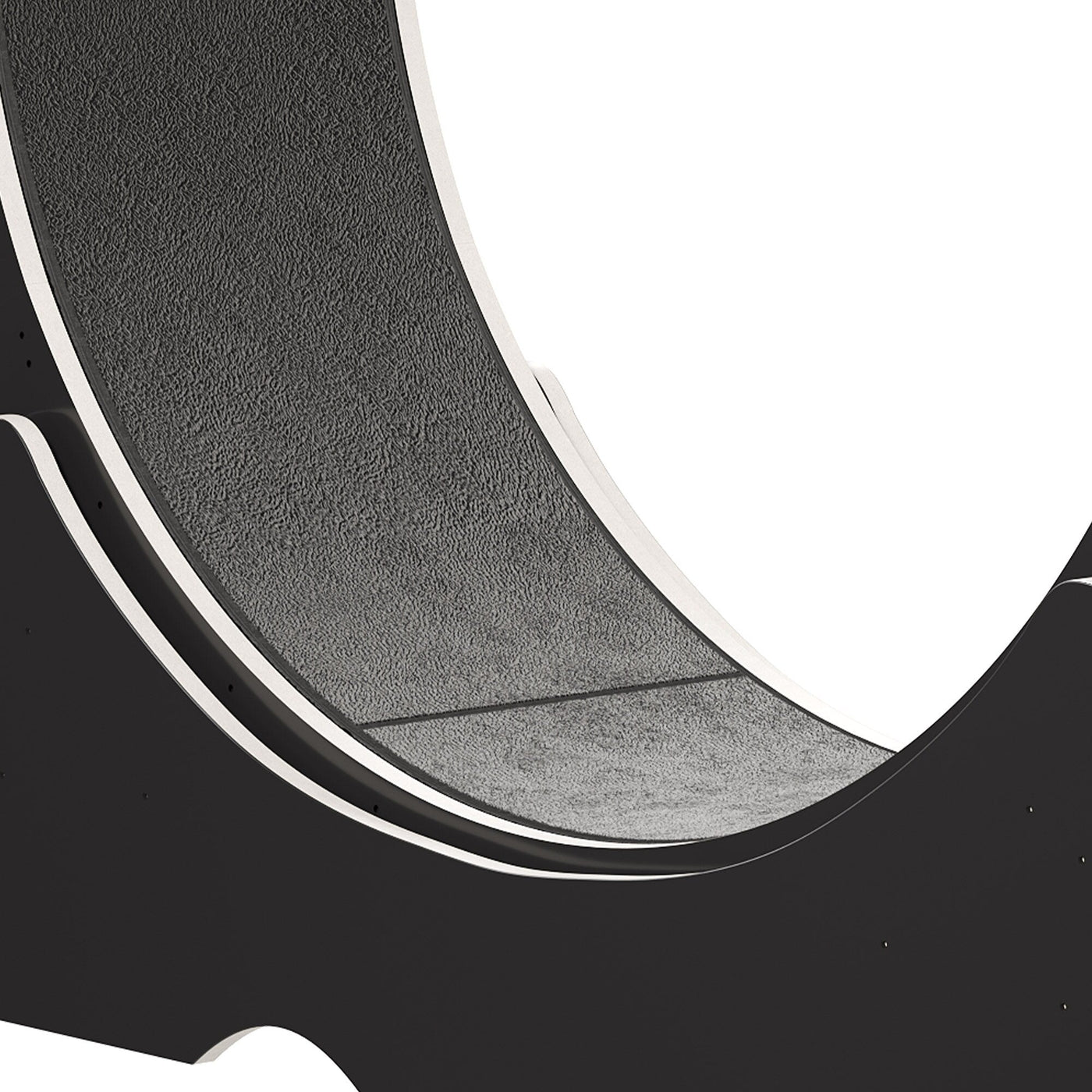 Moasis 43,3 pouces Grand tapis de course en bois pour chat avec roue d'exercice et piste recouverte de moquette