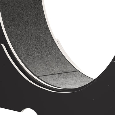 Moasis 43,3 pouces Grand tapis de course en bois pour chat avec roue d'exercice et piste recouverte de moquette