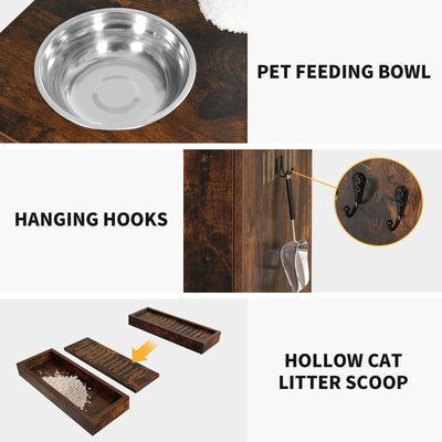 Enceinte double pour litière pour chat Moasis avec griffoir et arbre à chat