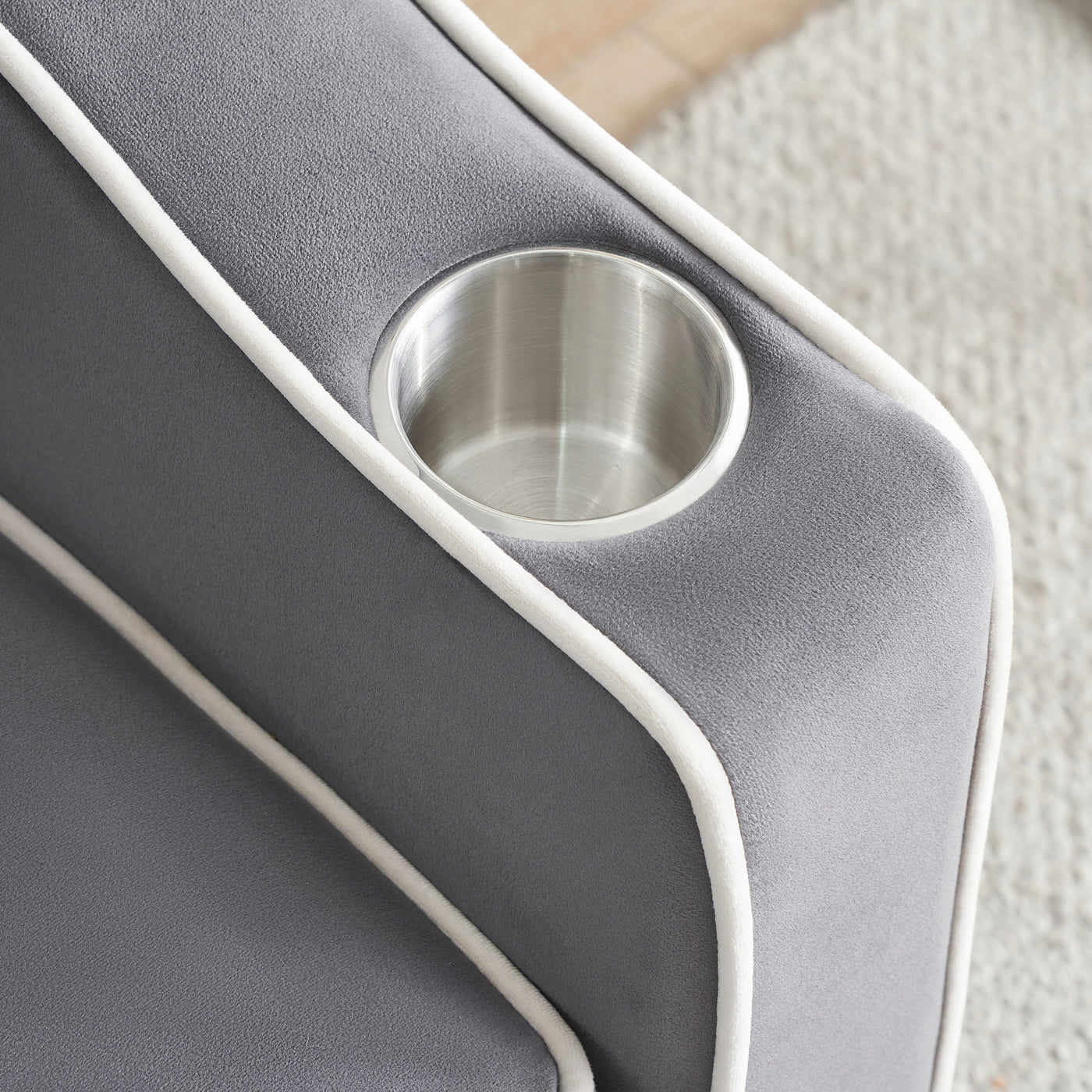 Canapé-lit convertible 3 en 1 moderne 70.86 avec dossier réglable et port de chargement USB pour le salon