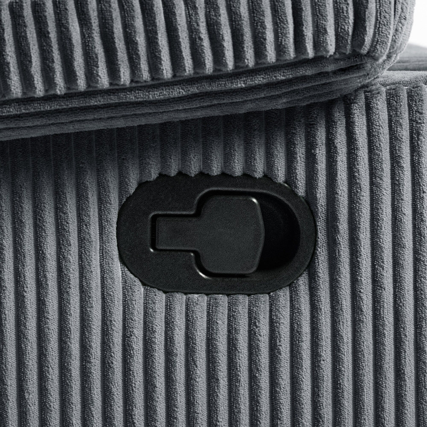 Fauteuil inclinable manuel moderne en velours côtelé, fauteuil inclinable réglable avec accoudoirs larges