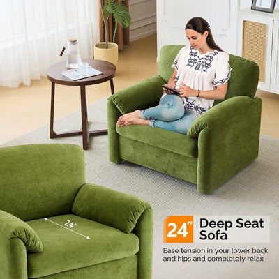 Fauteuil d'appoint moderne à oreilles d'éléphant, siège confortable pour salon et chambre