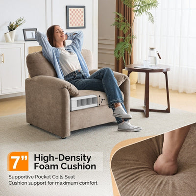 Fauteuil d'appoint moderne à oreilles d'éléphant, siège confortable pour salon et chambre