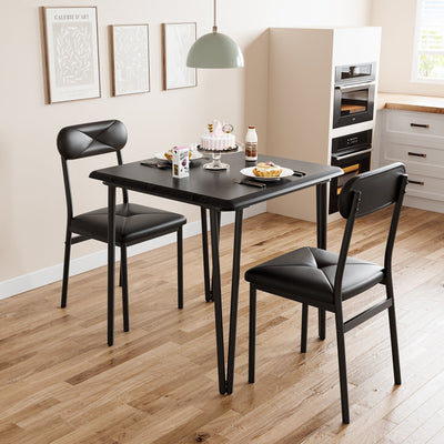 Ensemble de table à manger moderne pour cuisine - 3 pièces