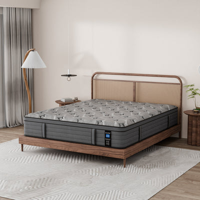 Matelas hybride Modland 14 pouces à plateau-coussin moyen, matelas à ressorts ensachés dans une boîte