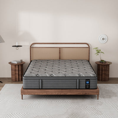 Matelas hybride Modland 14 pouces à plateau-coussin moyen, matelas à ressorts ensachés dans une boîte