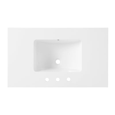 Meuble-lavabo simple de style ferme Monterey 37 avec dessus