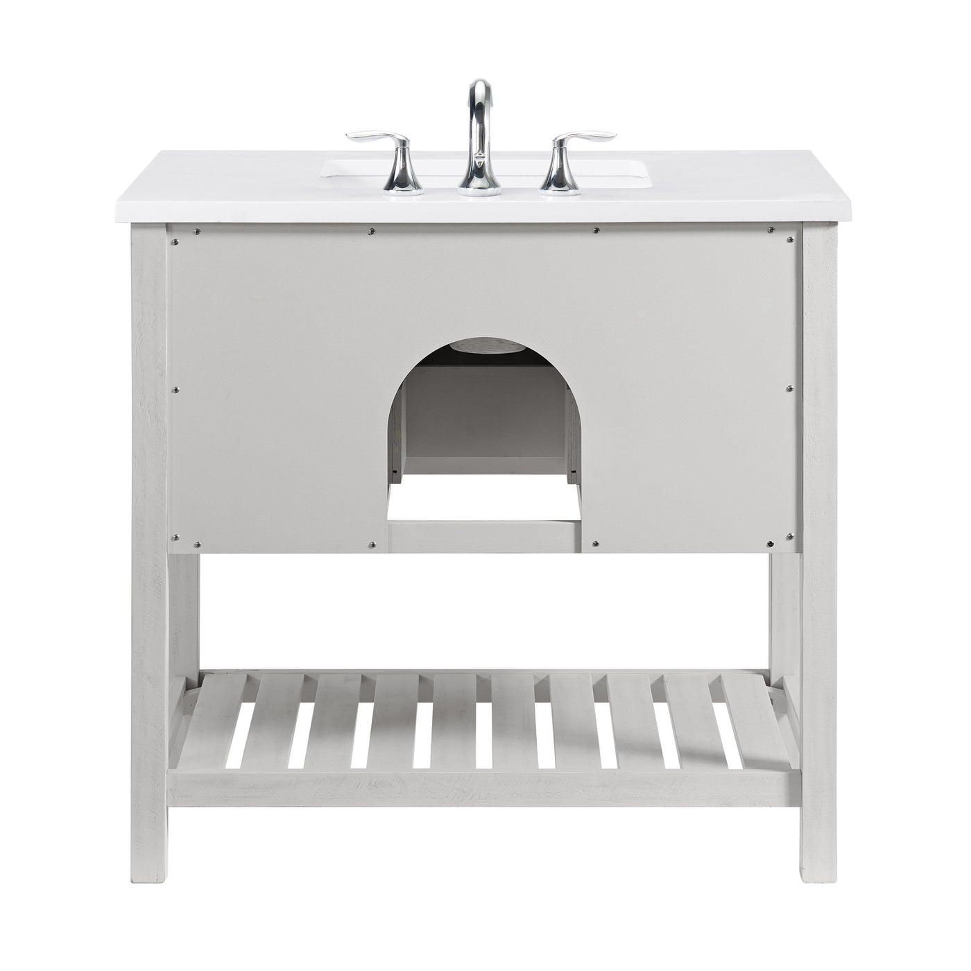 Meuble-lavabo simple de style ferme Monterey 37 avec dessus