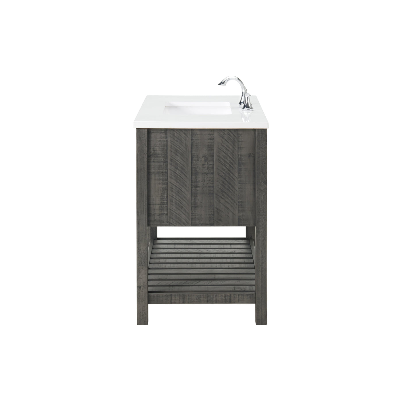 Meuble-lavabo simple de style ferme Monterey 37 avec dessus