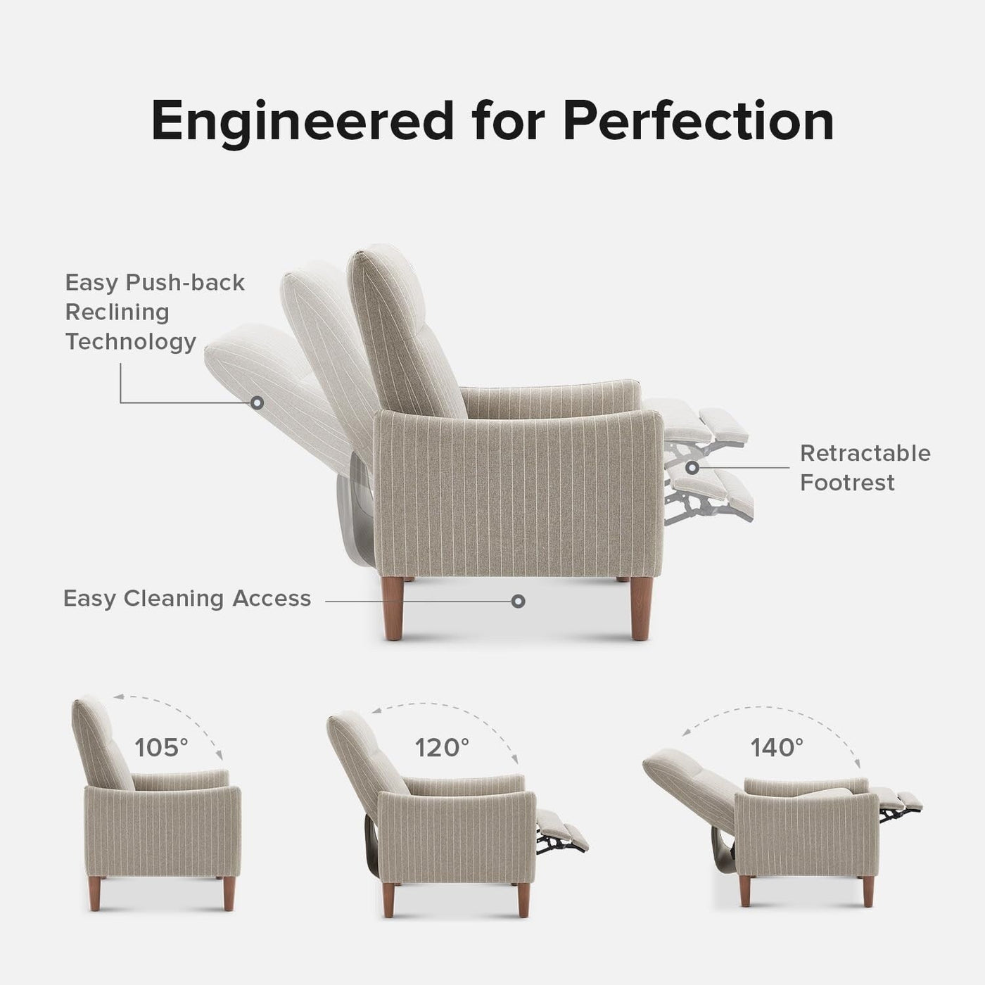 Fauteuil inclinable Arthur de Mopio