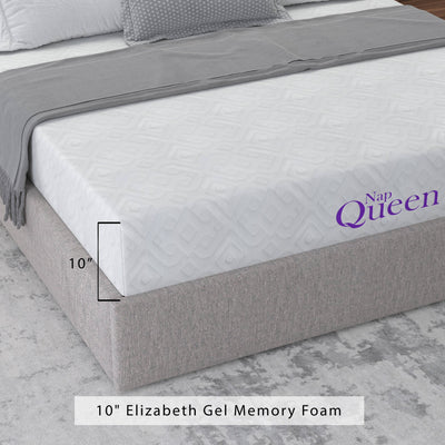 Matelas en mousse à mémoire de forme avec gel rafraîchissant NapQueen Elizabeth 10
