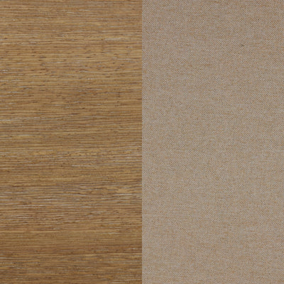 Tabouret de bar moderne Gracie, chaise rembourrée en boucle et pieds en bois brossé