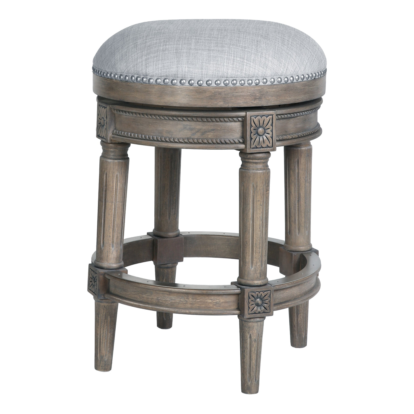 Tabouret de bar pivotant sans dossier Chapman 26 pouces de New Ridge Home Goods - Hauteur comptoir