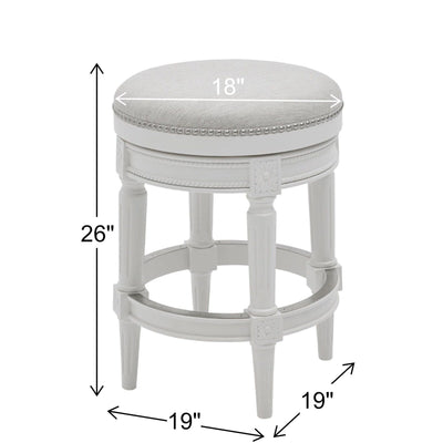 Tabouret de bar pivotant sans dossier Chapman 26 pouces de New Ridge Home Goods - Hauteur comptoir