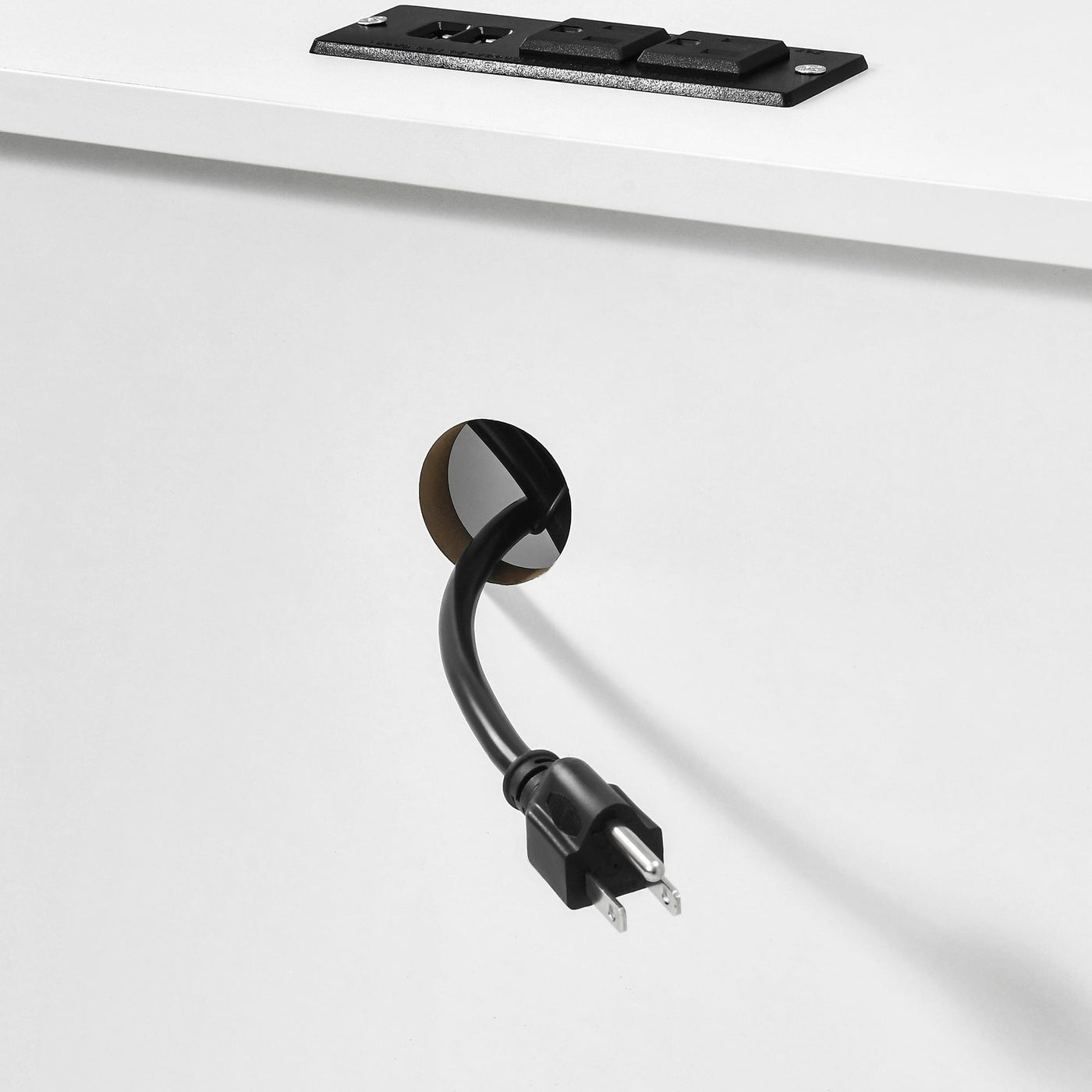 Ensemble de 2 tables de chevet avec station de charge Table d'appoint avec 2 tiroirs avec ports et prises USB Table de chevet