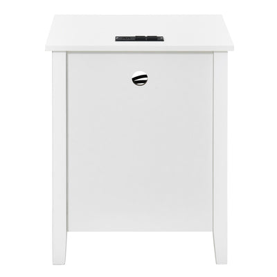 Ensemble de 2 tables de chevet avec station de charge Table d'appoint avec 2 tiroirs avec ports et prises USB Table de chevet