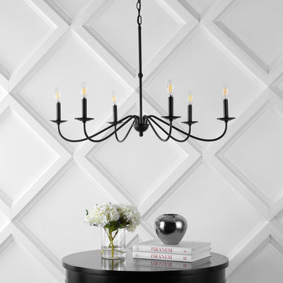 Lustre LED en fer à 6 lumières, 34,75 $, par JONATHAN Y