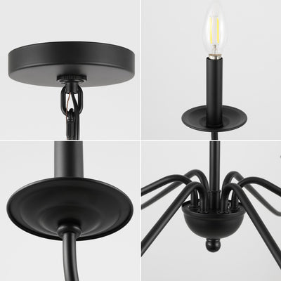 Lustre LED en fer à 6 lumières, 34,75 $, par JONATHAN Y