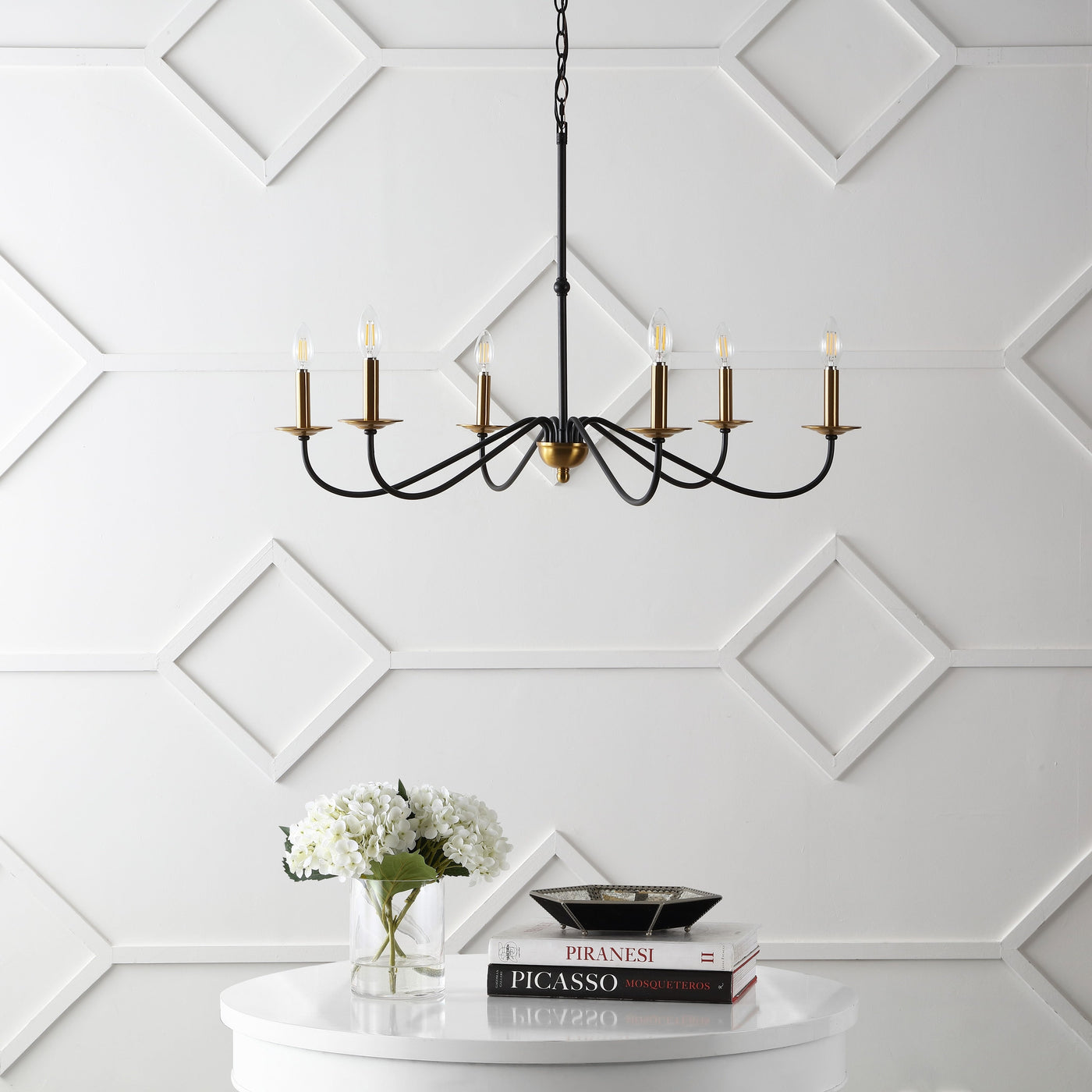 Lustre LED en fer à 6 lumières, 34,75 $, par JONATHAN Y