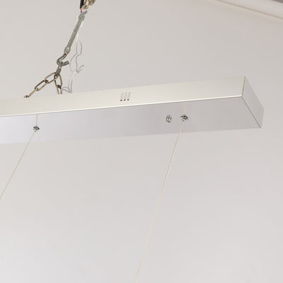 Lustre LED de luxe en acier inoxydable imbriqué de style nordique pour salle à manger