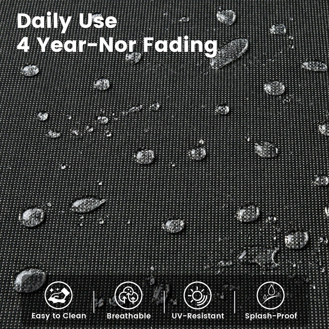 Ensemble de 9 chaises pivotantes d'extérieur en osier OVIOS avec table à feu